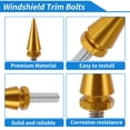 thumbnail image 4 of Pernos de parabrisas Unique Bargains para Harley Davidson Touring Freewheeler/Tri Glide 2014-2024 1 perno largo 2 pernos cortos aleación de aluminio tono dorado, 4 of 6
