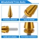 thumbnail image 4 of Pernos de parabrisas Unique Bargains para Harley Davidson Touring Freewheeler/Tri Glide 2014-2024 1 perno largo 2 pernos cortos aleación de aluminio tono dorado, 4 of 6