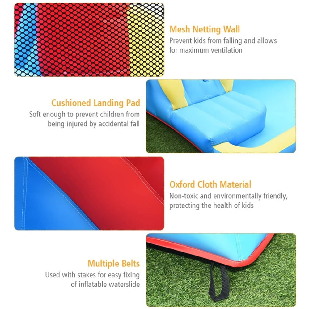 Aimee Lii Inflatable Water Slide Bounce House with Water Cannon and 950W Blower, Kids Bounce House Water Slide