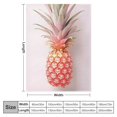 thumbnail image 4 of PRATYUS Pineapple Throw Blanket for Sofa Couch Cozy Flannel Travel Outdoor Blanket All Seasons Lightweight Soft Blanket 40x50in, 4 of 6
