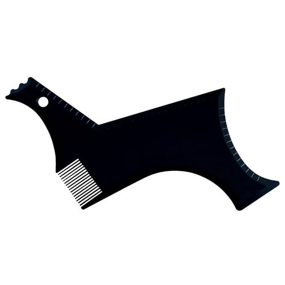 Beard Comb Styling Template Tool for Men with Transparent Design