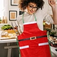 thumbnail image 4 of asddcavvf 1PCS Apron Funny Cartoon Apron Style Santa Snowman Dinner Party Cooking Baking Barbecue Crafting Cleaning Kitchen Apron Smock Apron Authority Products, 4 of 5