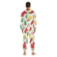 thumbnail image 5 of 1 Piece Adult Onesie Pajamas Cozy & Loose-Fit Sleepsuit Loungewear with Pockets Christmas Cookies Large, 5 of 7