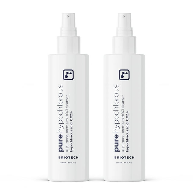 Spray de ácido hipocloroso BRIOTECH HOCl Cleaner 250 ml, paquete de 2