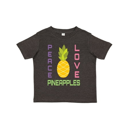 

Inktastic Peace Love Pineapples Gift Toddler Toddler Girl T-Shirt