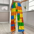 thumbnail image 2 of Building Blocks Construction Brick Pajama Pants Loose Pajamas Female Breathable Home Trousers Leisure Sleeping Pants Large Size, 2 of 6