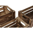 thumbnail image 6 of Sintosin Rustic Small Wood Crates - Set of 3 Nesting Storage Boxes with Handles for Home Decor, 6 of 9