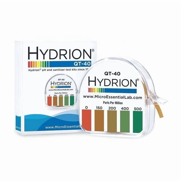 Hydrion Test Strips,Detects Ammonia,5/32" W,PK10 QT-40
