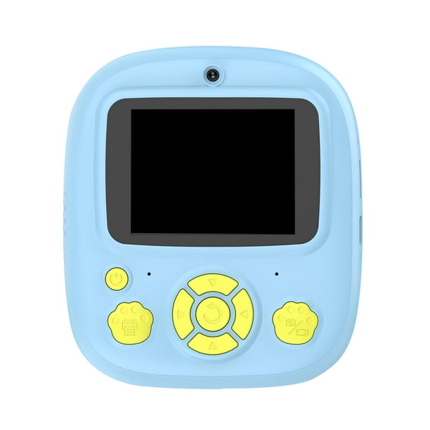 Cámara digital de juguete para niños, cámara para niños con impresión instantánea, juguete portátil, cámara digital para fotos y videos. Azul