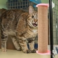 thumbnail image 4 of HONMEET Vertical Design 1Pack Pink Jute Rope Cat Scratching Post for Indoor Cats, 4 of 8