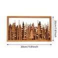 thumbnail image 3 of Art Mural Nature Arbres Nature Sauvage Foyer Multicouche Chalet Extérieur, 3 of 9
