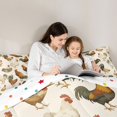 thumbnail image 4 of Castle Fairy Animal Chicken Twin Bedding Sets 7-Piece for Boys Girls,Rustic Farmhouse Bedding Comforter Set Microfiber,Vintage Aesthetic Breathable Sheet Sets,Breathable Home Decor,Reversible, 4 of 8
