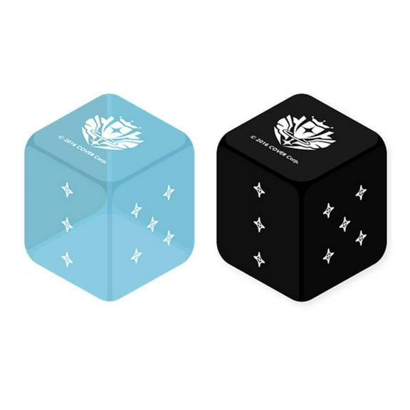 Hololive OCG: Dice Set- Light Blue Black (2-piece set)
