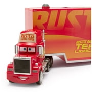 Disney Store Official Mack Hauler Play Set - Light & Sound Mack Carrier with 8 Pullback Die Cast Vehicles - Red, Fillmore, Lightning McQueen, Bobby Swift, Cal Weathers, Sarge, Sheriff & Tow Mater
