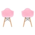 thumbnail image 3 of Set de dos sillas Eames con descansabrazo para Niños y Niñas (ROSA), 3 of 4