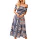 thumbnail image 2 of Vestido De Una Pieza Con Hombros Descubiertos Para Mujer,Vestido De Una Pieza Con Aberturas De Verano Para Mujer, Vestido Largo Con Aberturas En Los Hombros, Rendimiento Sin Igual., 2 of 6