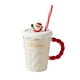 thumbnail image 2 of Adornos navideños, regalos navideños, taza navideña, taza de cerámica con pajita, suéter de colores vivos con tapa, taza de cerámica con pajita, taza para parejas, regalo navideño, taza de cerámica, 2 of 6