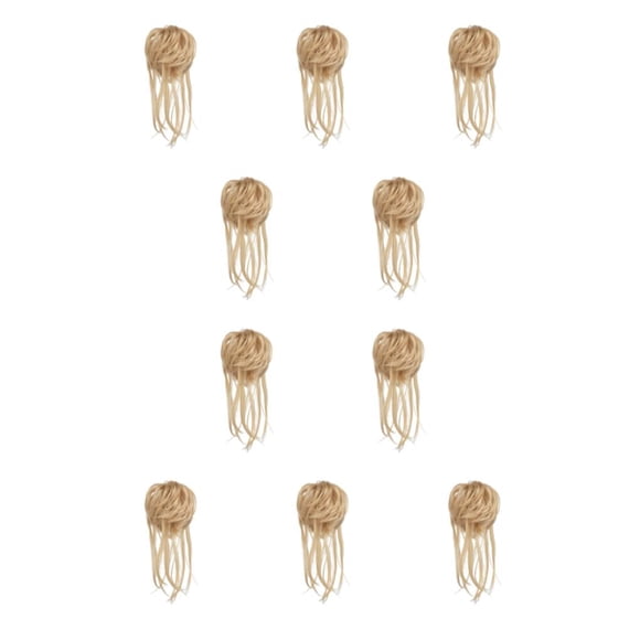 Seitruly Moño de cola de caballo de fibra peinado multiusos esencial para mujeres extensión de cola de caballo cabello rizado señoras 27/613 27/613 10Conjunto