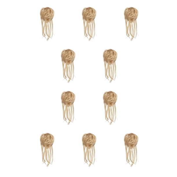 Seitruly Moño de cola de caballo de fibra peinado multiusos esencial para mujeres extensión de cola de caballo cabello rizado señoras 27/613 27/613 10Conjunto