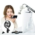thumbnail image 2 of Miangastore Mic Stand Holder Mount Microphone Shockproof Mount Black Plastic 1Pack, 2 of 8