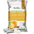 thumbnail image 2 of Herbion Naturals cough drops with natural honey lemon flavor, sugar-free with stevia, dietary supplement, soothes cough, for adults and children Over 6 Years, 5 packs (125 lozenges), 2 of 9