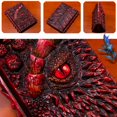 thumbnail image 4 of Diario con relieve de ojo de dragón 3D, cuaderno con grabado de resina, cuaderno para amantes de los dragones, papel en blanco, regalo, tamaño A5 (rojo), 4 of 5