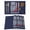 Navy Blue, variant on Black American Flag Placemats Set of 12, Abstract Red Hockey Stripes Us Flag Placemats for Dining Table, Place Mats for Kitchen Tabletop, Waterproof Wipeable Dining Table Mats Set