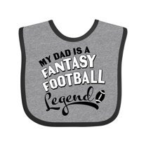 Inktastic My Dad is a Fantasy Football Legend Boys or Girls Baby Bib