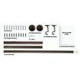 thumbnail image 2 of THD Wrap Around Room Darkening Grommet Curtain Rod & Bracket Set - Adjustable Telescoping Curtain Rod - Sturdy Rustproof Pipe 1" Diameter for Heavy Blackout Drapes - 86" to 144" Inch - Bronze, 2 of 5