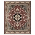 thumbnail image 4 of BNM Oriental Medallion Floral Indoor Area Rug, Red, 6' x 9', 4 of 7