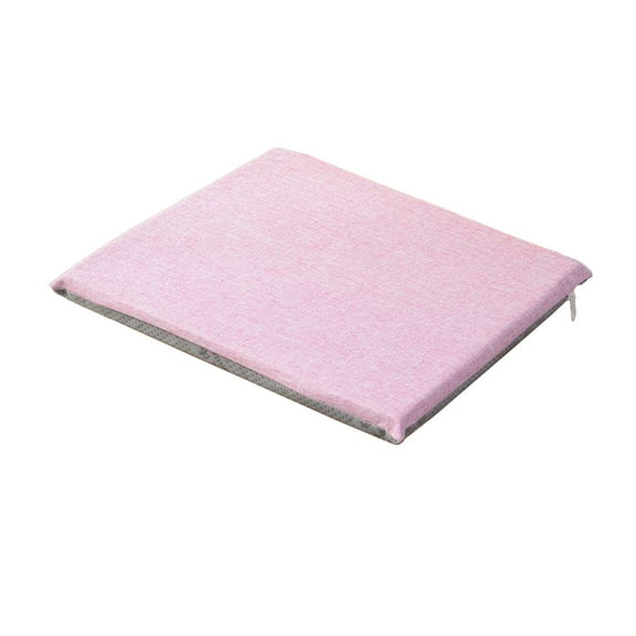 Beige Chair Cushion - Non-Slip Flax Seat Mat for Home & Office, 40x40cm, Washable Indoor Seat Pad for Dining, Desk, Car & Kids' Chairs - Comfortable Foam Filling with Ties