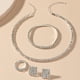 thumbnail image 1 of Hot6sl Ofertas de La Semana Conjunto de Pendientes y Collar con Forma de Gota de Agua y Diamantes de Imitación para Mujer, 1 of 6