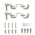 Mainstays DoubleRod Bracket Set, Nickel