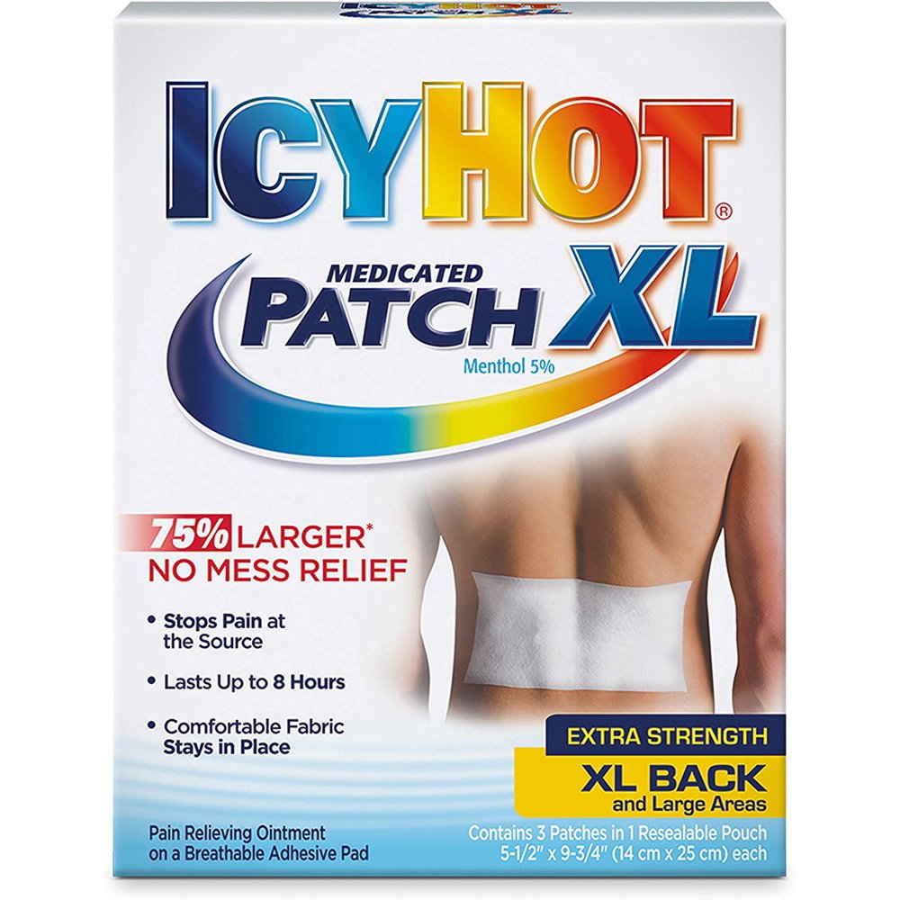 Icy Hot Medicated Patch, Extra Strength, XL Back & Large Areas Patches