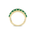 thumbnail image 4 of 2.40 Carat (Ctw) Emerald Ring band with Diamonds in 14K Yellow Gold for Women, 4 of 7