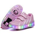 thumbnail image 1 of Zapatos para niños con ruedas, patines brillantes con luz LED, regalos para niños y niñas, el mejor regalo para fiestas, cumpleaños y Navidad, 1 of 5