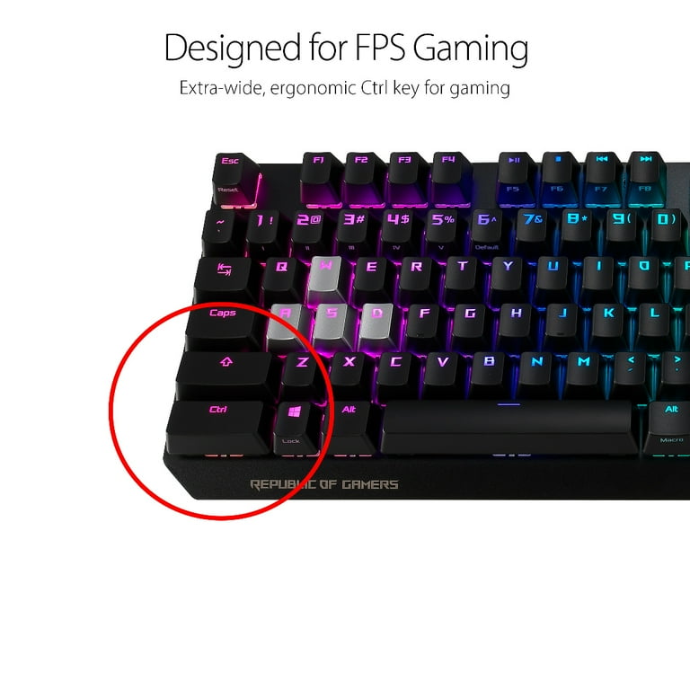 ASUS ROG Strix Scope - Keyboard - backlit - USB - US - key