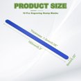 thumbnail image 2 of Uxcell Anodized Aluminum Bracelet Blanks Metal Stamping Engraving Blanks for Cuff Bracelet Jewelry Making DIY Crafts Blue 6 x 0.35 x 0.06 Inch, 2 of 7