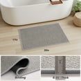 thumbnail image 4 of SIXHOME 17"x30" Bathroom Rugs Non Slip Bath Mat Rubber-Backing Wove Braided Absorbent Bath Rugs Machine Washable Thin Bathroom Mats Fit Under Door Soft Quick Dry Bathroom Rugs Gray, 4 of 8