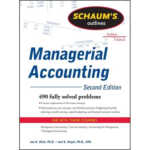 Schaum's Outline of Managerial Accounting, (Paperback)