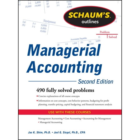 Schaum's Outline of Managerial Accounting (Paperback)