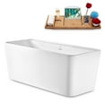 thumbnail image 2 of 59" Streamline N2140WH Freestanding Tub and Tray With Internal Drain, 2 of 8