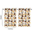 thumbnail image 4 of Fall Kitchen Curtains 36 Inch Short - 2 Panel Set, Autumn Harvest Print, Rod Pocket Window Treatment for Thanksgiving, Farmhouse, Cafe, Living Room - Machine Washable, 4 of 4