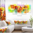 thumbnail image 1 of Bright Yellow Gerbera and Daisies - Large Floral Canvas Art Print, 1 of 3