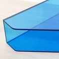 thumbnail image 2 of Acrylic magazine holder, inclined desk folder sorter in plastic, office folder B. Desk organizer., 2 of 4