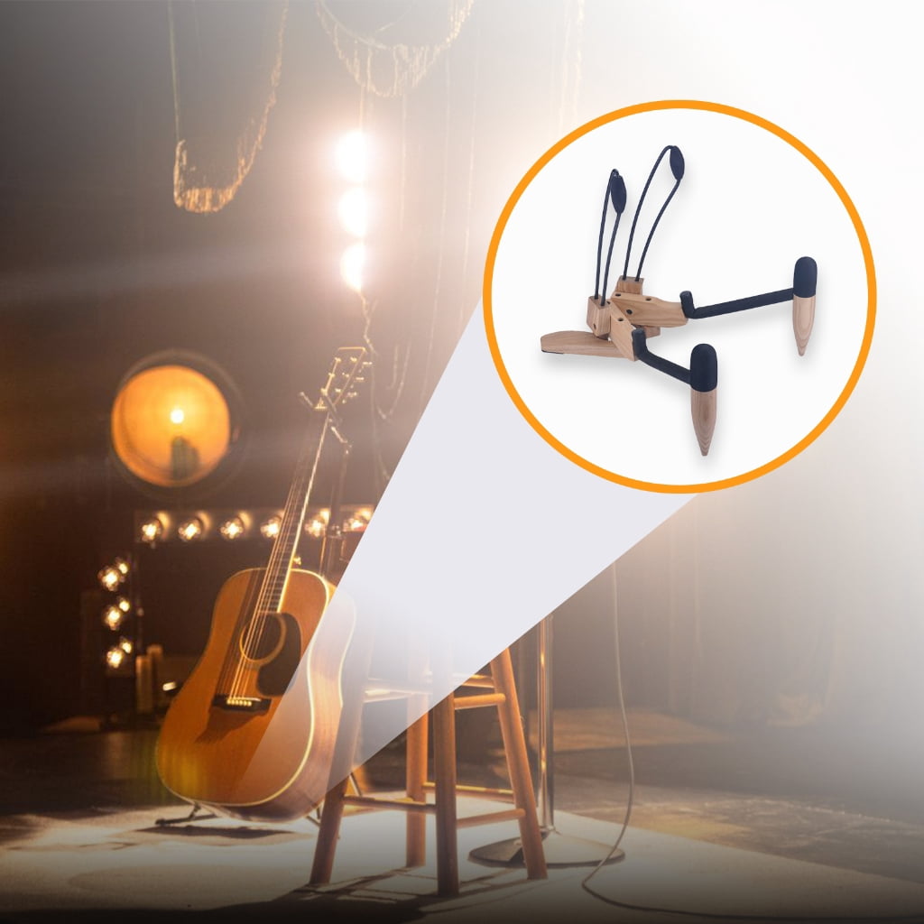 Wood Ukulele Stand Small Guitar Floor Stand for Ukulele, Violin, Mandolin