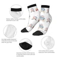 thumbnail image 6 of Bingfone Animals In Transport Design Patterned Men'S Women'S Casual Cotton Socks, 6 of 9