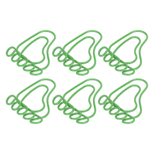 100Pcs Cute Paper Clips, Foot Shaped Funny Slip Proof Portable Paper Clips for Office School Family