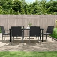 thumbnail image 1 of vidaXL 7 Piece Garden Dining Set with Cushions Poly Rattan and Steel, 1 of 5