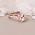 thumbnail image 4 of Oval Morganite Ring, 14K Rose Gold plated Ring, Engagement Promise Ring For Women, Blush Pink Gemstone Ring, Anniversary Gifts For Mother, 4 of 4